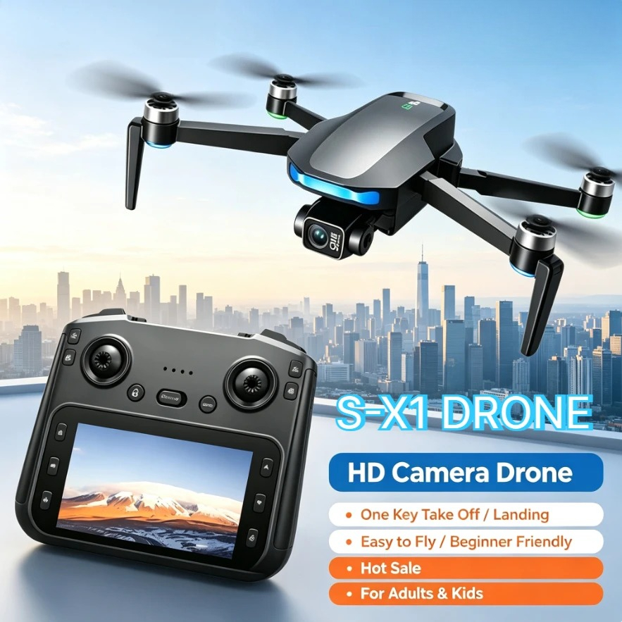 Drone Gimbal 3 Axis - Orijinal S-X1 GPS Drone 8K HD