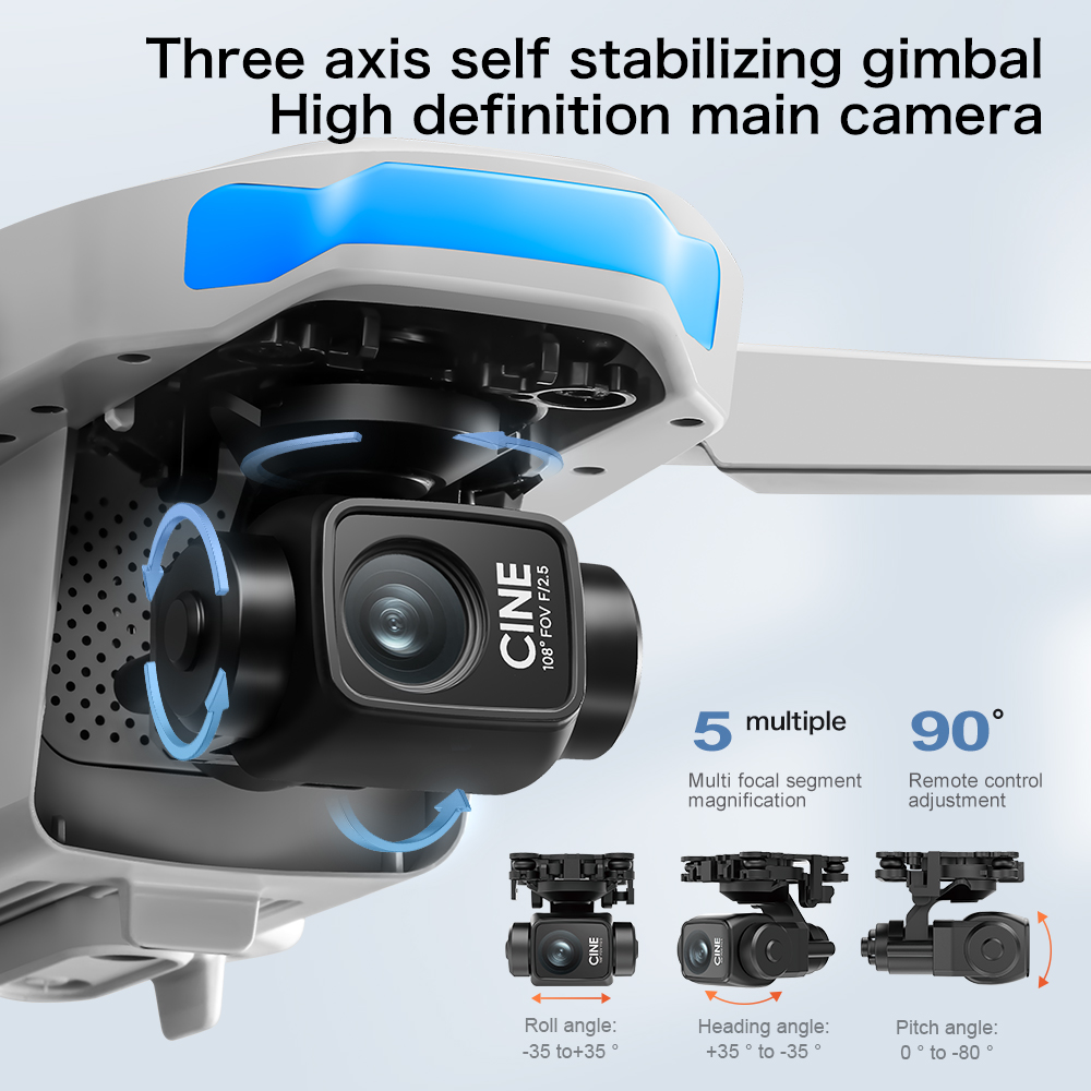 S-X1 MAX GPS Drone, 3 Eksenli  - Drone Gimbal 3 Axis incelemesi ve fiyatı