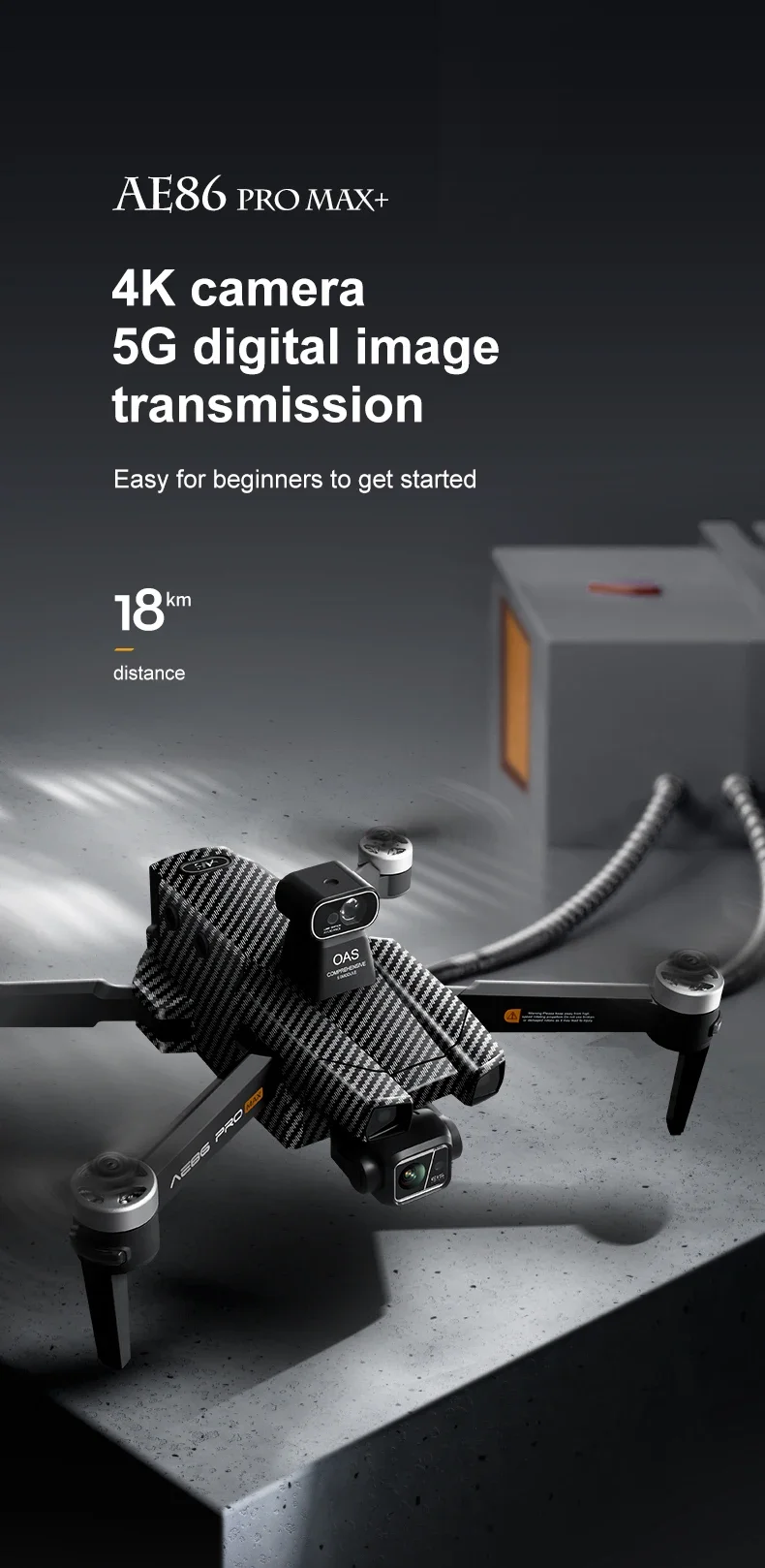 Kameralı yüksek son AE86drone  - Drone Gimbal 3 Axis incelemesi ve fiyatı